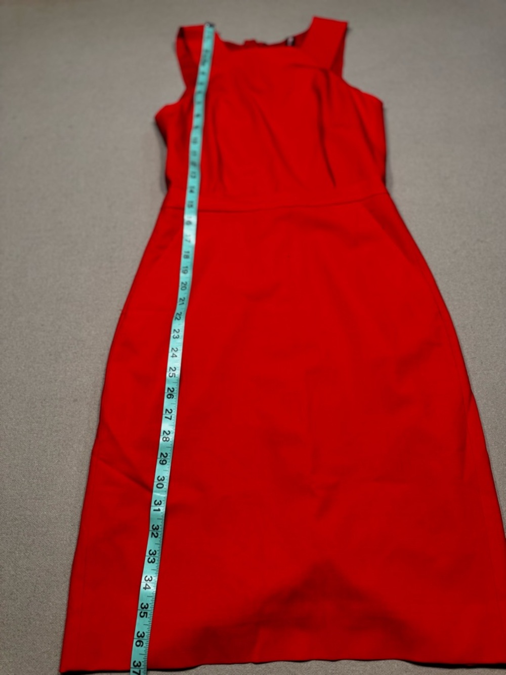 J. Crew Vibrant Red Midi Sheath Dress - Picture 7 of 11